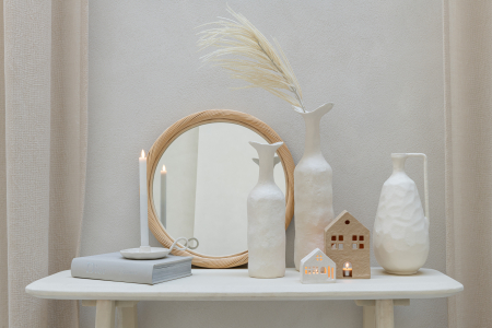 Vază, Agra Aluminiu, Alb S, L 11.5| W 11.5| H 39 cm [2]