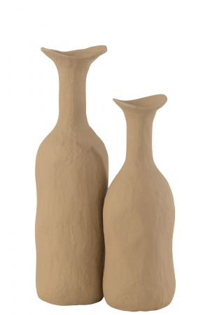 Vază, Agra Aluminiu, Bej M, L 11.5| W 11.5| H 39 cm [1]