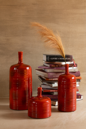 Vază, Akane Bottle ceramică, Red L, L 20| W 20| H 49.5 cm [3]