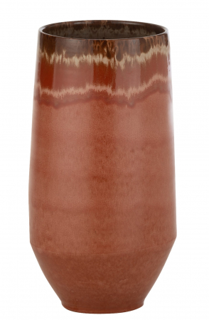 SALE % - Vaza Aline, Ceramica, Rosu, 22x22x50.5 cm