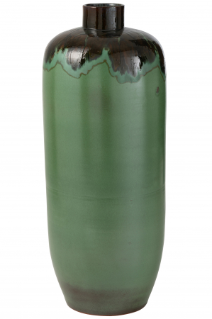 VAZE SI GHIVECE - Vaza Aline, Ceramica, Verde, 12x35x90 cm
