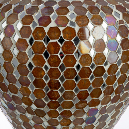 Vaza, Allegra, grafica, Sticla, maro, PU 2, H. 19 cm, D. 20 cm [2]