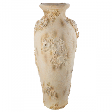 Vază, Amforă, Motiv coral, Rășină sintetică, alb, PU 1, L. 33 cm, L. 39 cm, H 81 cm [2]
