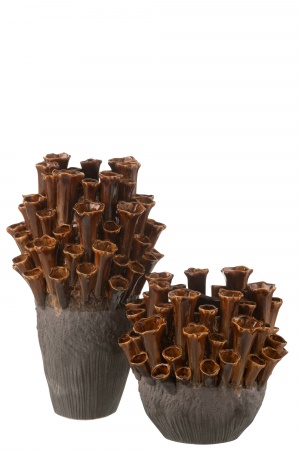 Vază, Anemone Porțelan, Maro/Gri M, L 28.5| W 27.5| H 46.5 cm [1]