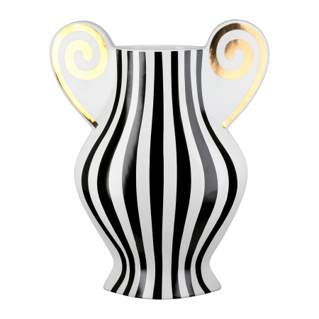 Vaze si boluri - Vaza, Anphora, dungi, Ceramica, alba, PU 1, L. 7 cm, L. 23 cm, H. 29 cm