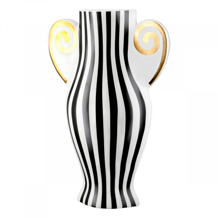 Vaze si boluri - Vaza, Anphora, dungi, Ceramica, alba, PU 1, L. 7 cm, L. 24 cm, H. 36 cm