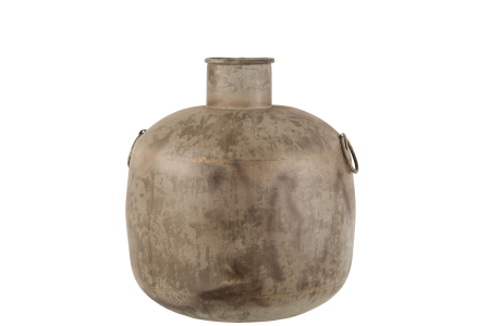 SALE % - Vaza Antique, Metal/Fier, Maro, 44x44x47 cm