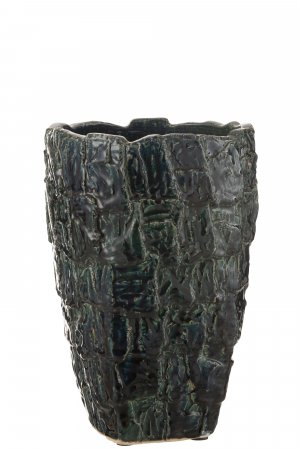 SALE % - Vază, Aoki ceramică, Petrol Verde, M, L 25| W 25| H 36.5 cm