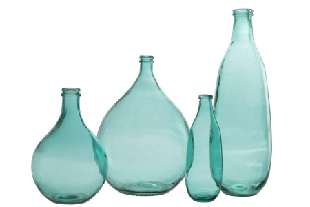 Vaza Aqua, Sticla, Albastru, 25x25x74.5 cm [1]