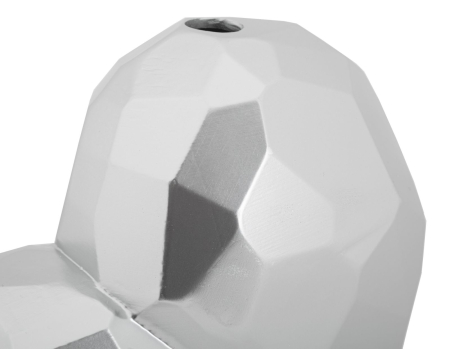 Vaza, argintie, inima cm 19x9x18  [3]