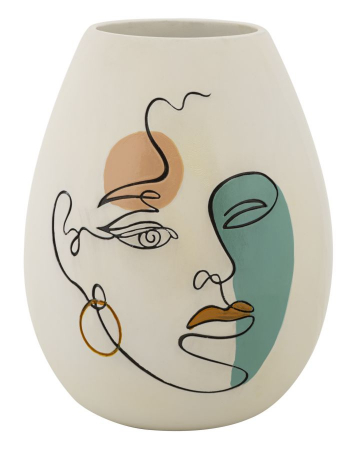 SALE % - Vaza Art -B-, Rasina, Multicolor, 29x22.5x22.5 cm