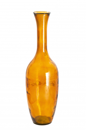 SALE % - Vaza Arturo, Sticla, Galben inchis, 65x40 cm