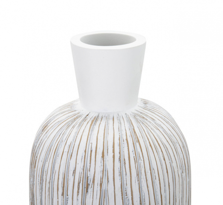Vaza Atene, Rasina, Alb, 60x15x15 cm [2]