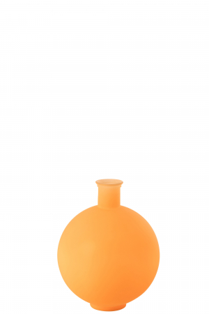 SALE % - Vază, Ball Sticlă Neon Portocaliu M, L 34| W 34| H 44 cm