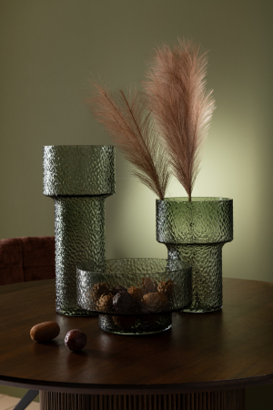 Vază, Betty Sticlă, Verde S, L 21| W 21| H 30 cm [1]