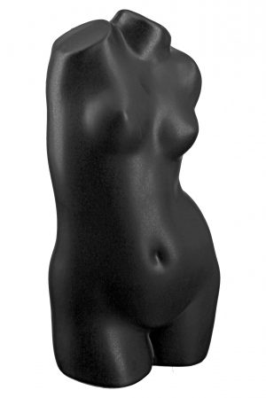 Vaza Black Lady, Ceramica, Negru, 10.5x21x9 cm [2]