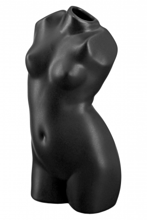 Vaza Black Lady, Ceramica, Negru, 10.5x21x9 cm [3]