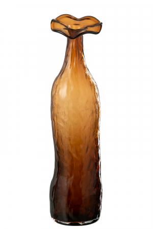 Vaze si boluri - Vază, Blooming Sticlă, Maro L, L 10| W 10| H 40 cm