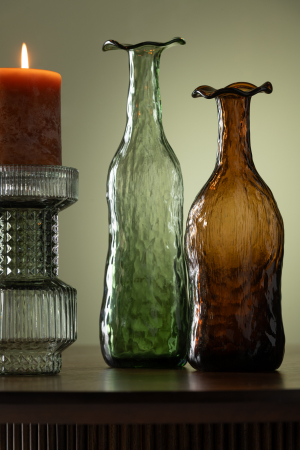 Vază, Blooming Sticlă, Maro M, L 9.5| W 9.5| H 33 cm [1]