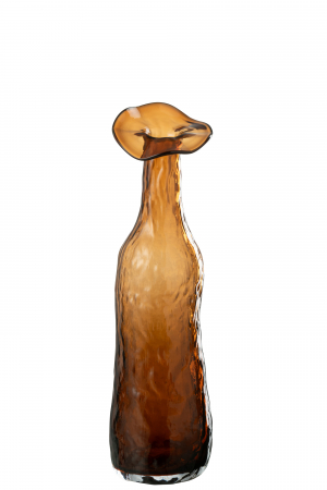 Vaze si boluri - Vază, Blooming Sticlă, Maro M, L 9.5| W 9.5| H 33 cm