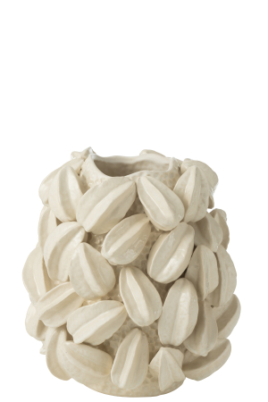 Vaze si boluri - Vază, Botanica Cocoa Pod High Clay Bej, L 32| W 30.5| H 38 cm