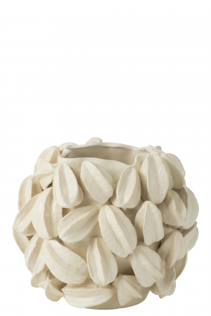 Vază, Botanica Cocoa Pod Wide Clay Bej, L 34| W 33.5| H 31 cm SALE % - Vază, Botanica Cocoa Pod Wide Clay Bej, L 34| W 33.5| H 31 cm