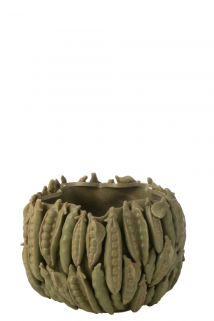 Vază, Botanica Mazare Wide Clay Verde, L 34| W 33.5| H 31 cm SALE % - Vază, Botanica Mazare Wide Clay Verde, L 34| W 33.5| H 31 cm