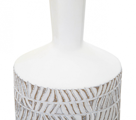 Vaza Bottle Nairobi, Rasina, Alb, 49.5x15x15 cm [3]