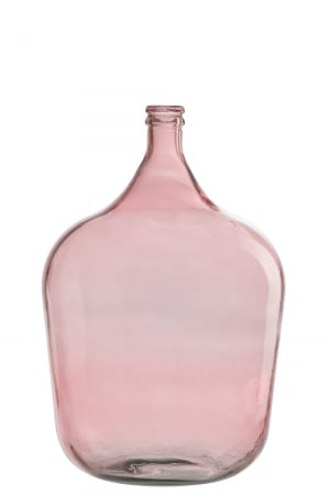 SALE % - Vaza Bottle, Sticla, Roz, 37x37x55 cm
