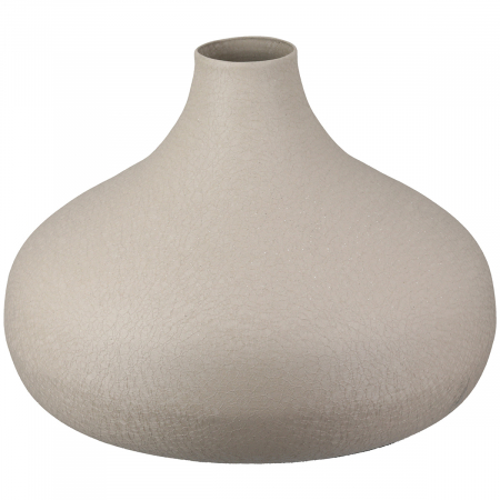 Vază, bulboasă, fier, bej, PU 3, H 13 cm, D 19 cm VAZE SI GHIVECE - Vază, bulboasă, fier, bej, PU 3, H 13 cm, D 19 cm