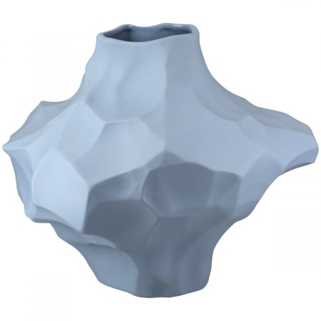 SALE % - Vază, bulboasă, porțelan, albastră, PU 1, L. 20 cm, l. 24 cm, H 20 cm