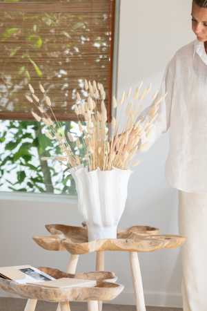 Vază, Calyx ceramică, Alb L, L 33| W 33| H 42 cm [2]