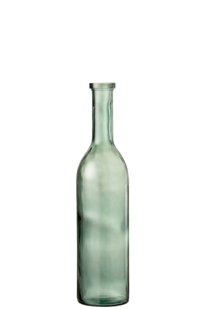 SALE % - Vaza Cancun, Sticla, Verde, 18x18x75.5 cm