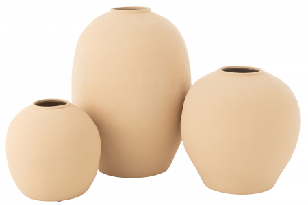 Vază, Cassia Oval Clay Bej, L 39| W 39| H 54 cm [1]