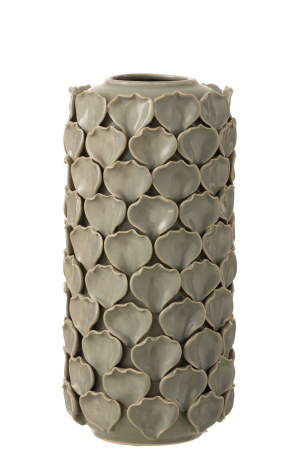 Vaza Celine, Ceramica, Gri, 11x10x30 cm [1]