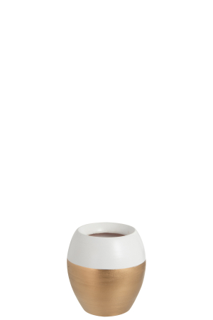 IN STOC - Vaza, Ceramica, Alb, 13.5x13.5x14