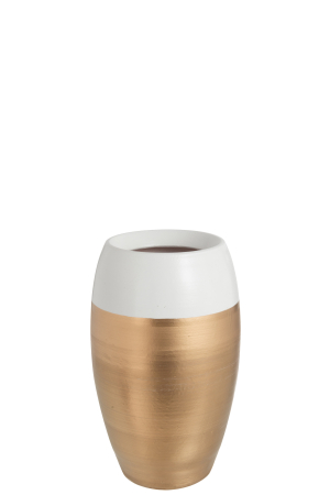 VAZE SI GHIVECE - Vaza, Ceramica, Alb, 20x20x30.5