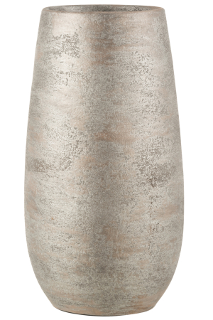 Vaza, Ceramica, Argintiu, 18x18x41 [1]