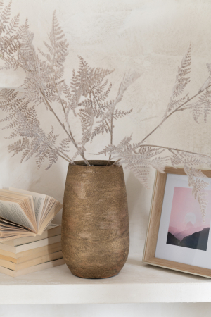 Vaza, Ceramica, Auriu, 18x18x31 [2]