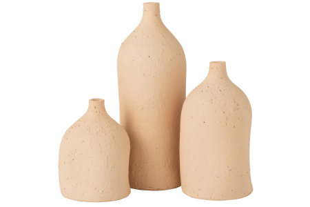 Vaza, Ceramica, Bej, 14x14x40 [1]