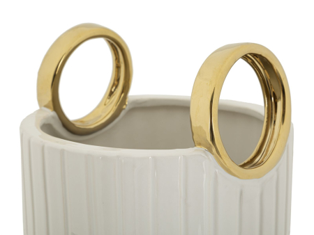 Vaza, ceramica cu manere cm ø 18x45 [2]