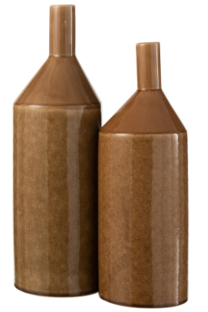 Vaza, Ceramica, Maro, 15x15x48 [2]