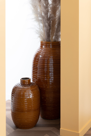 SALE % - Vaza, Ceramica, Maro, 52x33x33