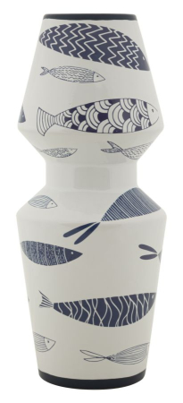 Vaza, ceramica, motiv peste dublu, ø 14x34 cm SALE % - Vaza, ceramica, motiv peste dublu, ø 14x34 cm