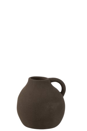 SALE % - Vaza, Ceramica, Negru, 14.5x14.5x15