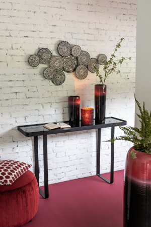 Vaza, Ceramica, Negru, 15.5x15.5x35 [2]