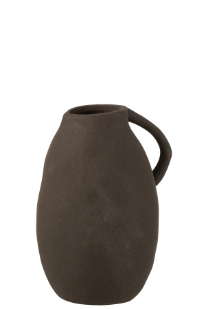 SALE % - Vaza, Ceramica, Negru, 17x14x25