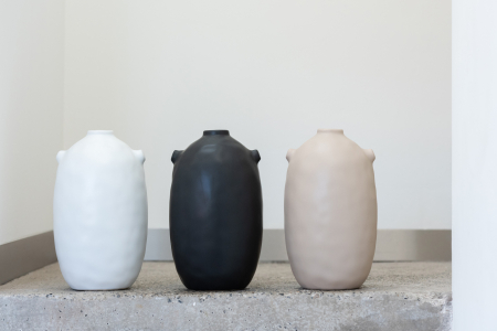 SALE % - Vaza, Ceramica, Negru, 17x17x28