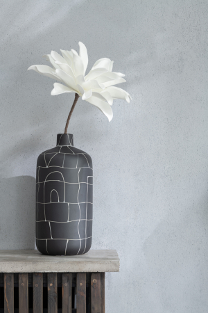 Vaza, Ceramica, Negru, 18.5x18.5x38 [2]