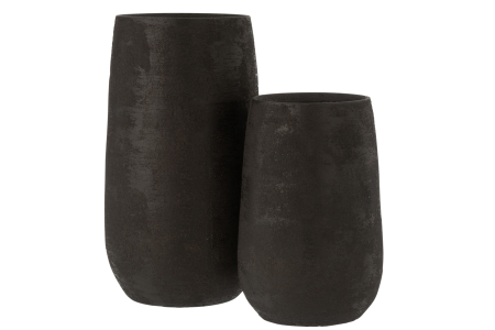 Vaza, Ceramica, Negru, 20x20x41.5 [1]